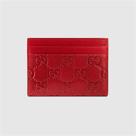 gucci linea leather shoulder card case|Gucci card case saks.